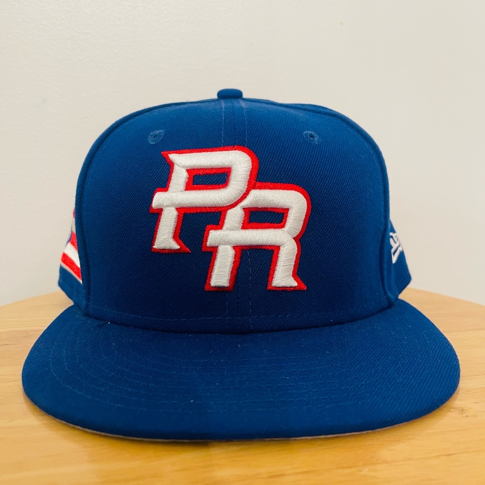🇵🇷🇵🇷🇵🇷New Era Blue 59FIFTY Puerto Rico fitted hat size 7 5/8 🇵🇷🇵🇷🇵🇷